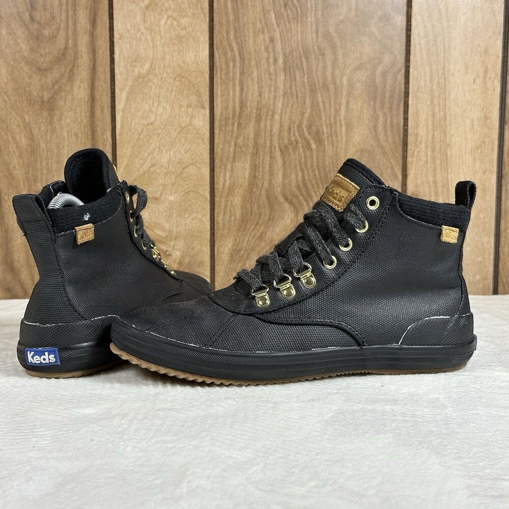 Keds Scout Boot II Women’s Size 8 Black Waterproof Hiking Duck Boots